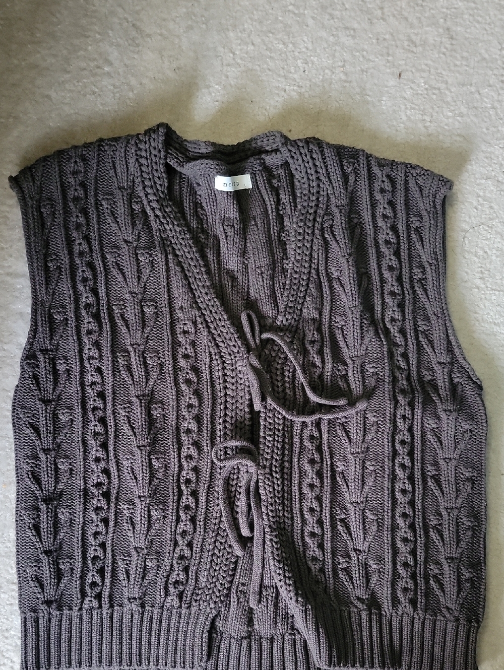 Neuflora Tie Front Sweater